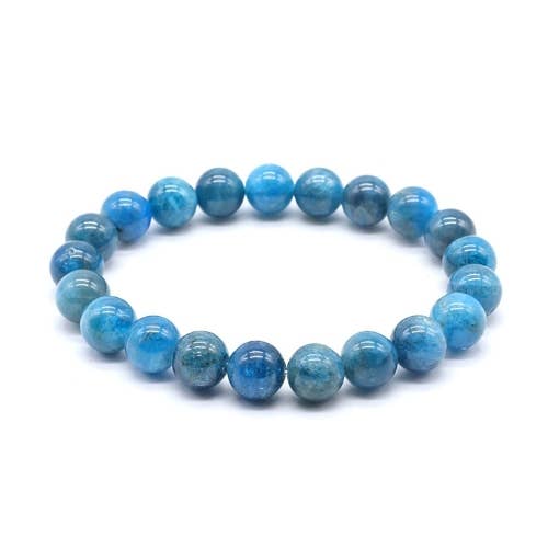 Apatite 'AAA' beaded Bracelet 10 mm - Madagascar