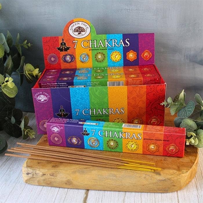 Green Tree 7 Chakra Natural Incense 15 grams