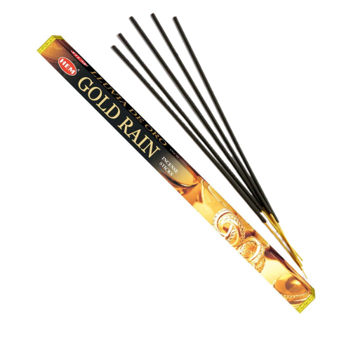 Hem Gold Rain Square (25 x 8 Sticks)
