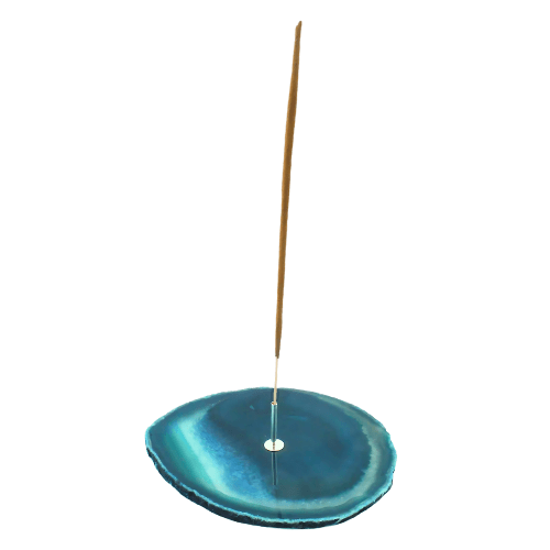 Incense holder Agate Turquoise (Green and Blue)