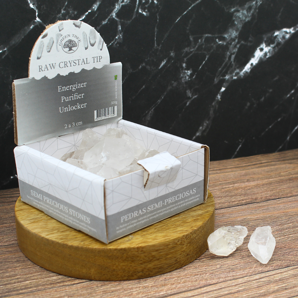 Point Crystal Tumbled Display 500g