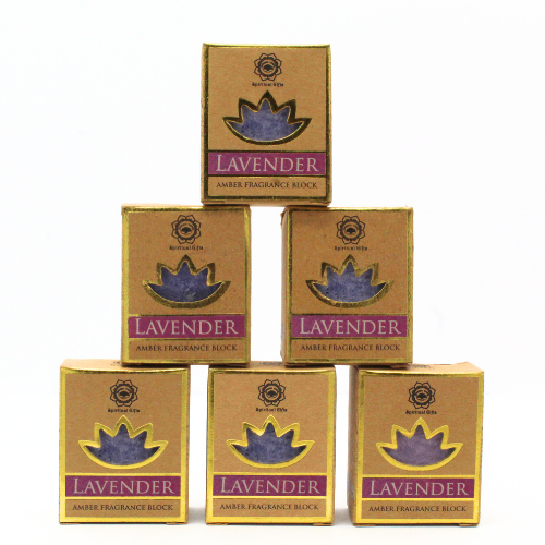 Green Tree Amber Fragrance Block Lavender set 6 pcs