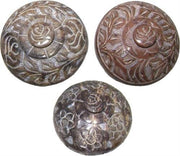 Soapstone Pot Porri Boxes (PK of 3) with incense burner