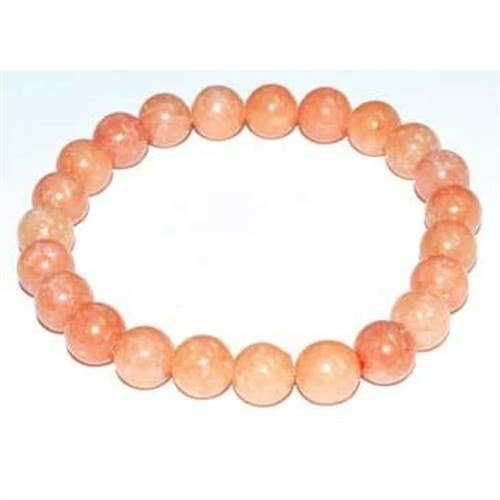 Bracelet Peach Calcite 8mm