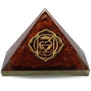 Orgonite Pyramid - Base Chakra Jasper 6cm