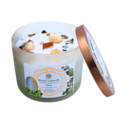 Green Tree Gemstone Candle Inner Growth Mint 256g