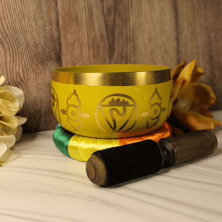 Solar Plexus Chakra Singing Bowl Yellow - 5 inch