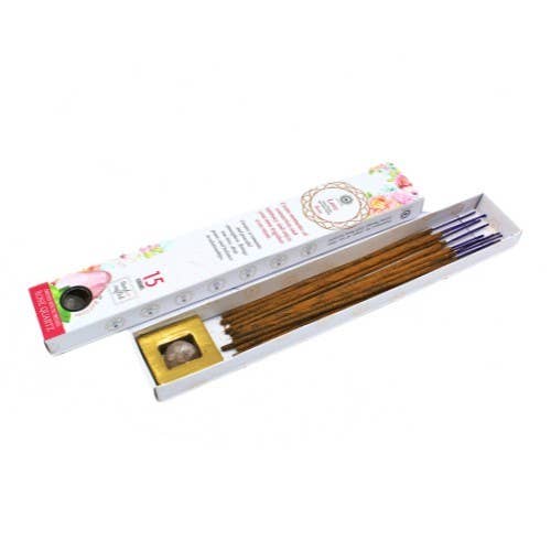 Green Tree Gemstone Incense Love - Rose Quartz