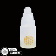 Selenite Lamp Flower of Life 20 cm
