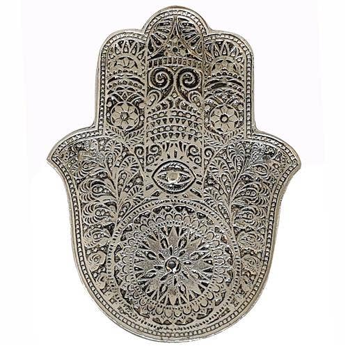 Hamsa Hand Aluminium Incense Burner
