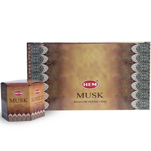 HEM Backflow Cones Musk (12 packs x 40 pcs)