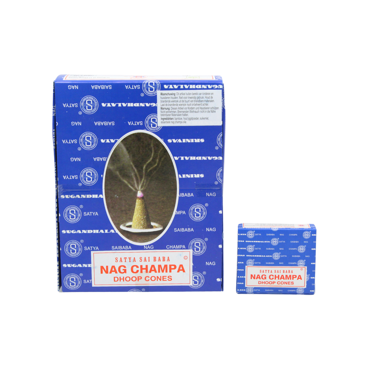 Satya Nag Champa Cones 12 small boxes