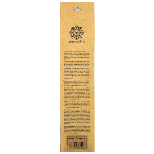 Laminated Incense Holder Pentagram 25cm Set of 6 pcs