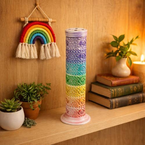 Iron Incense Tower Burner 7 Chakras
