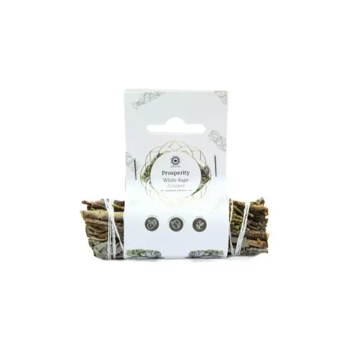 Prosperity White Sage & Juniper 10cm with Label