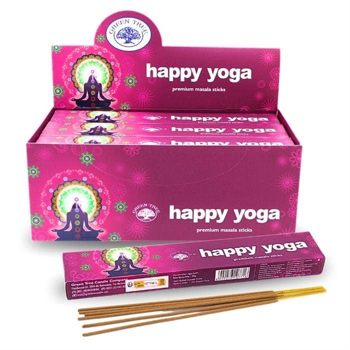 Green Tree Happy Yoga Natural Masala Incense 15 gr
