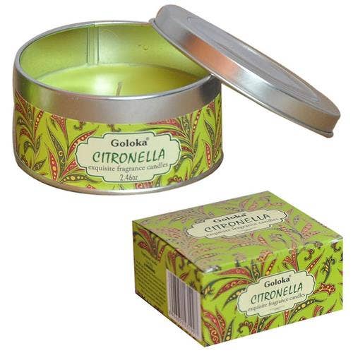 Goloka Citronella Soya Wax Candle Tin
