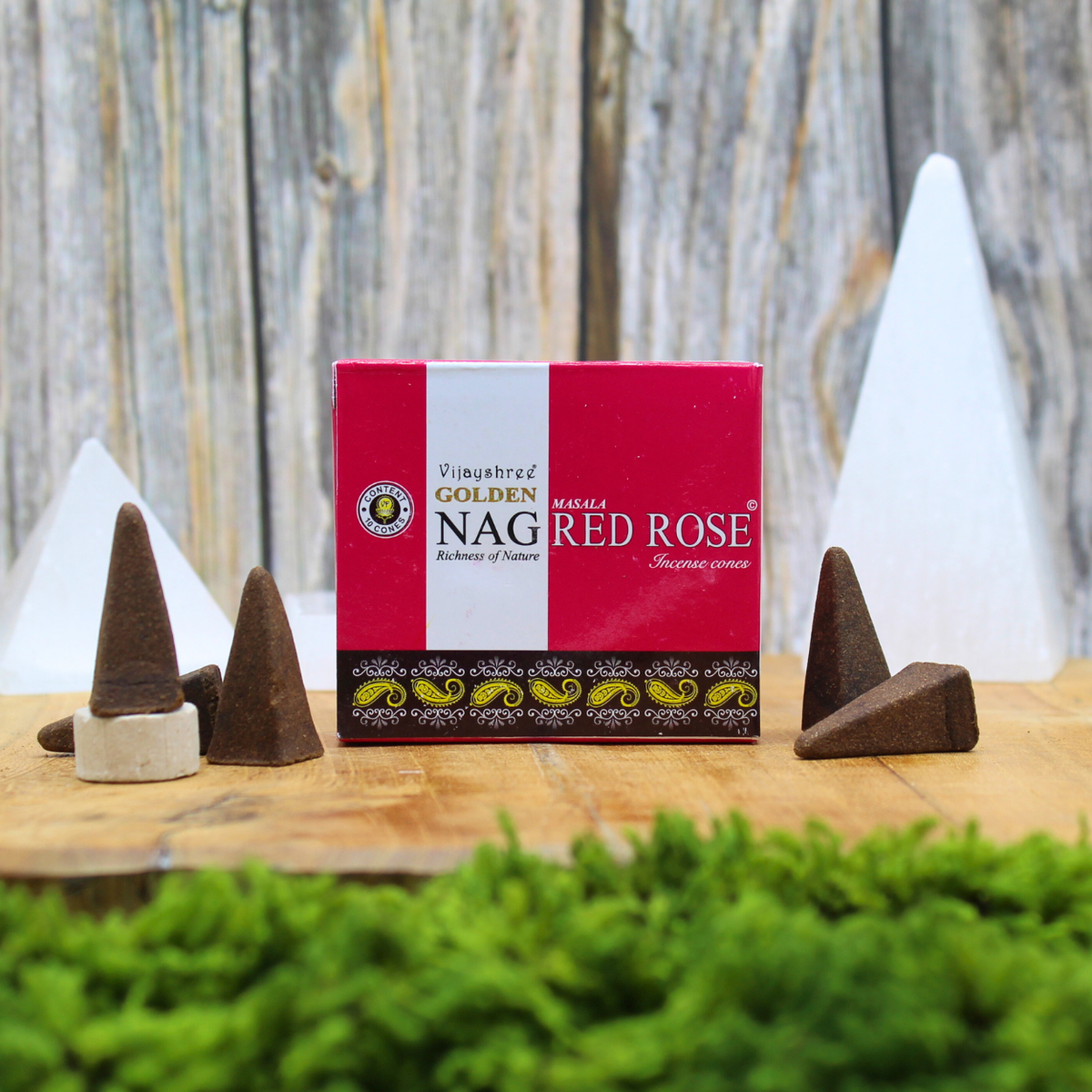 Golden Nag Red Rose Cones