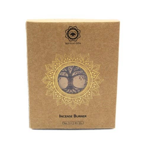 Wooden Incense Burner Tree of Life 10 cm