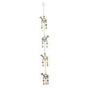 Hanging bells with 4 Brass Camels on String