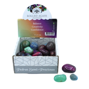 Brazilian Agate tumbled display 500g