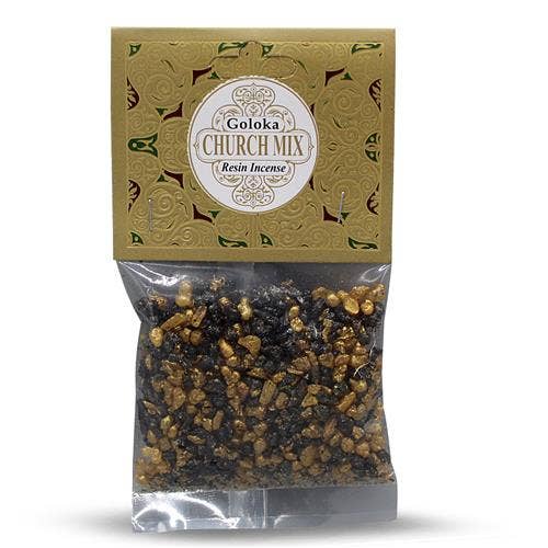 Goloka Resin Incense Church Mix - 30 grams 12 packs