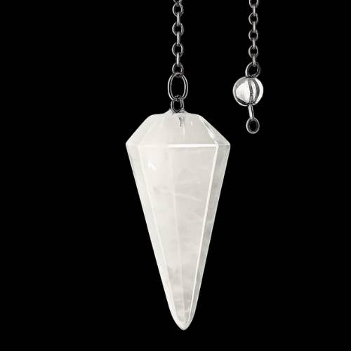 Rock crystal conical pendulum 3.5cm