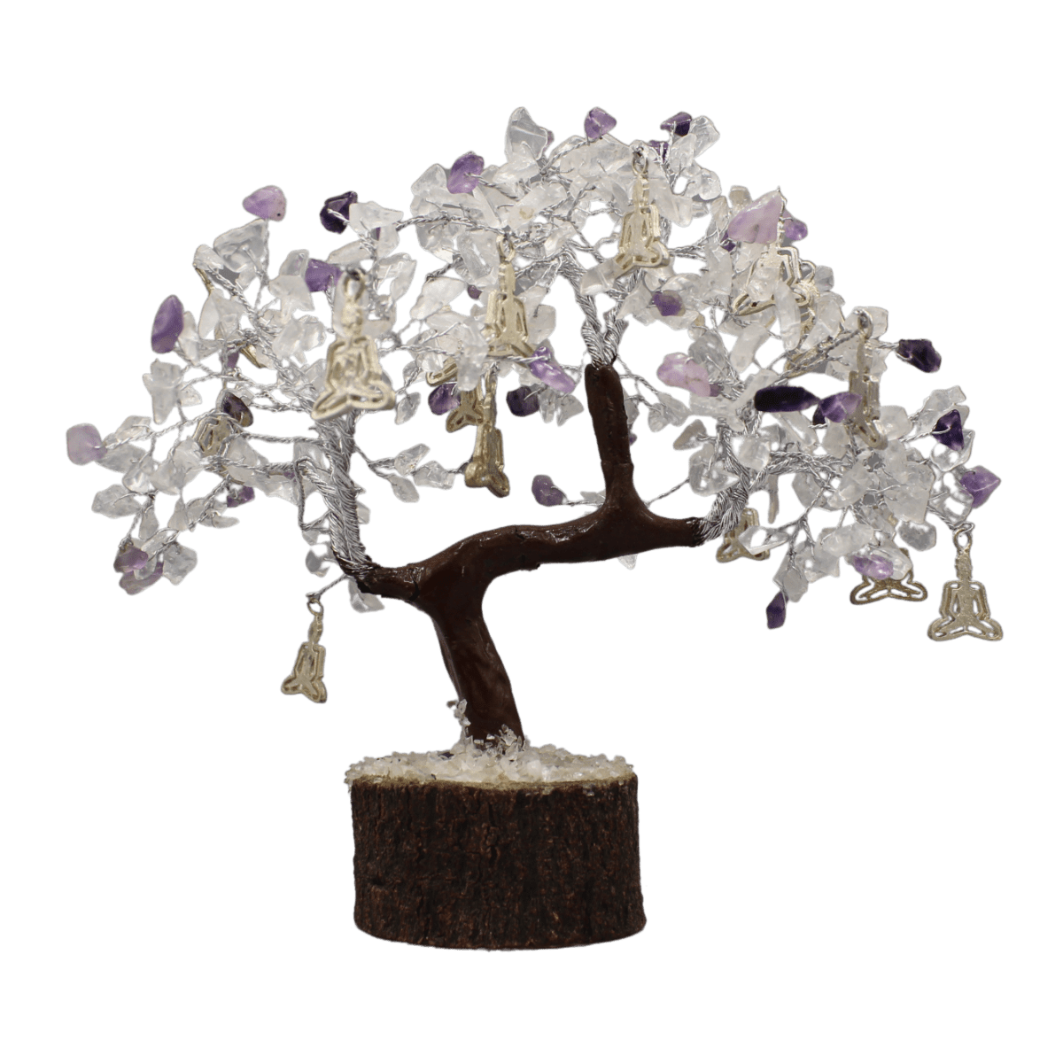 Crystal & Amethyst Yoga Meditation Gem tree Large
