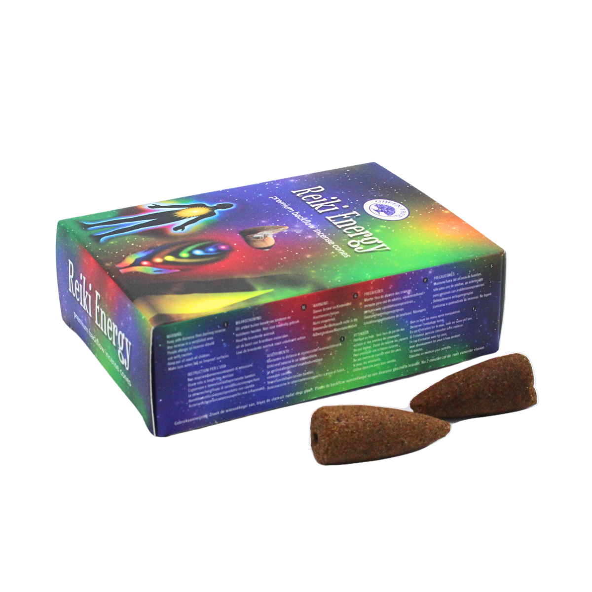 Green Tree Reiki Energy Backflow Incense Cones (pack of 12)