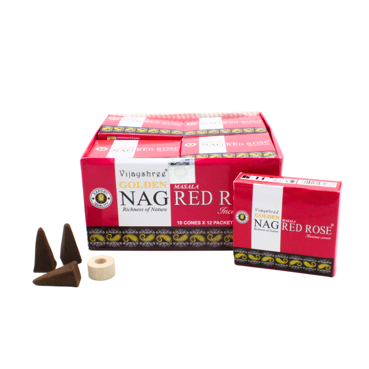 Golden Nag Red Rose Cones