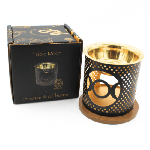 Tealight Holder & Aroma Oil Burner Triple Moon
