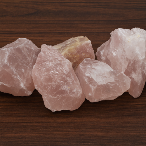 Rose Quartz 'A' rough stone 1kg - Madagascar