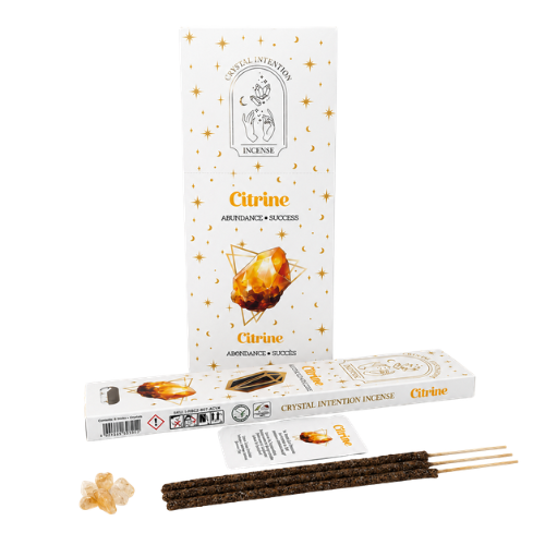 Native Soul Crystal Intention incense with Citrine chips