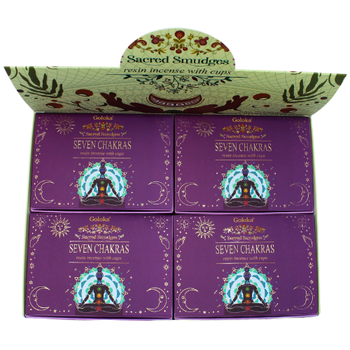 Goloka Seven Chakra Smudge Cups