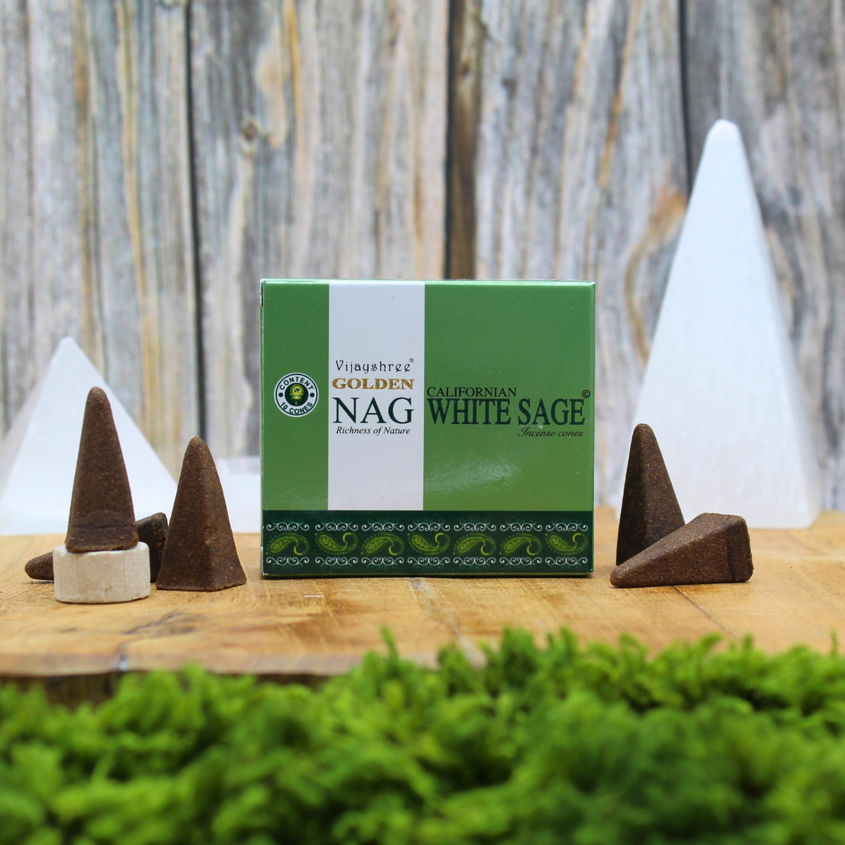 Golden Nag White Sage Dhoop Cones
