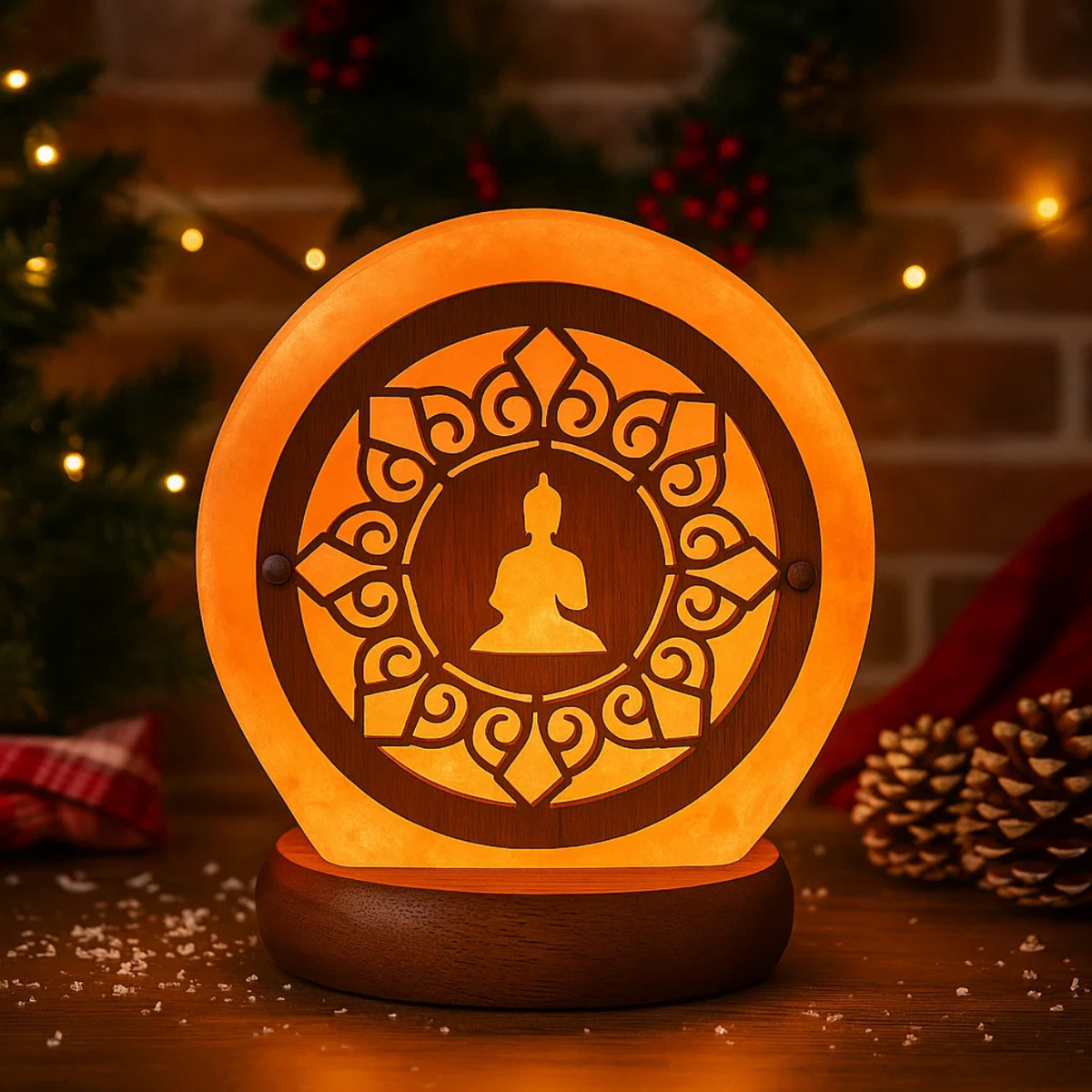 USB Himalayan Salt Lamp Buddha 1kg