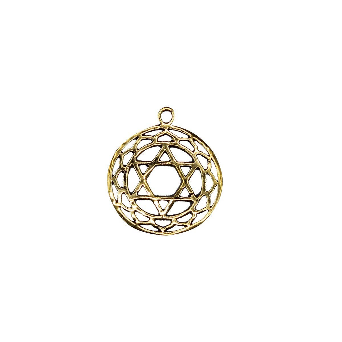 Pendant Heart Chakra Brass