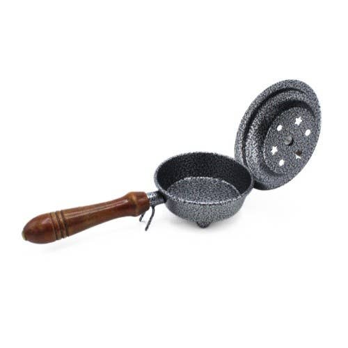 Silver Incense Pan with Handle