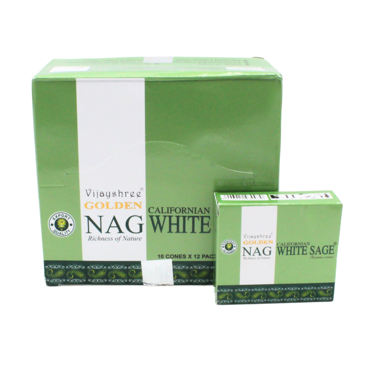 Golden Nag White Sage Dhoop Cones