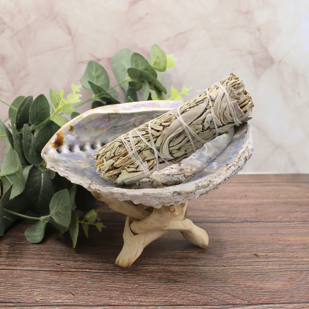 White Sage & Blue Sage Smudge Stick 10cm (price per pc)