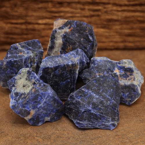 Sodalite 'A' rough stone 1kg - Italy