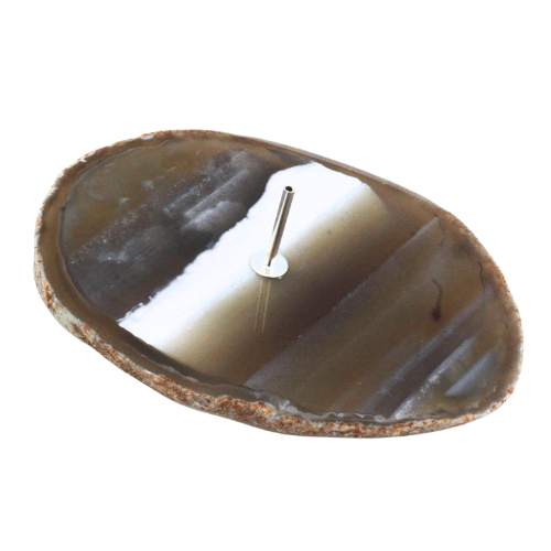Incense holder Agate Natural Chalcedony