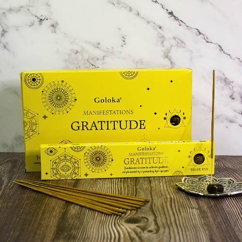 Goloka Manifestations Gratitude Gemstone Incense