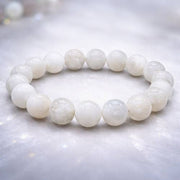 White Moostone 'AA' Bracelet 10 mm - Madagascar