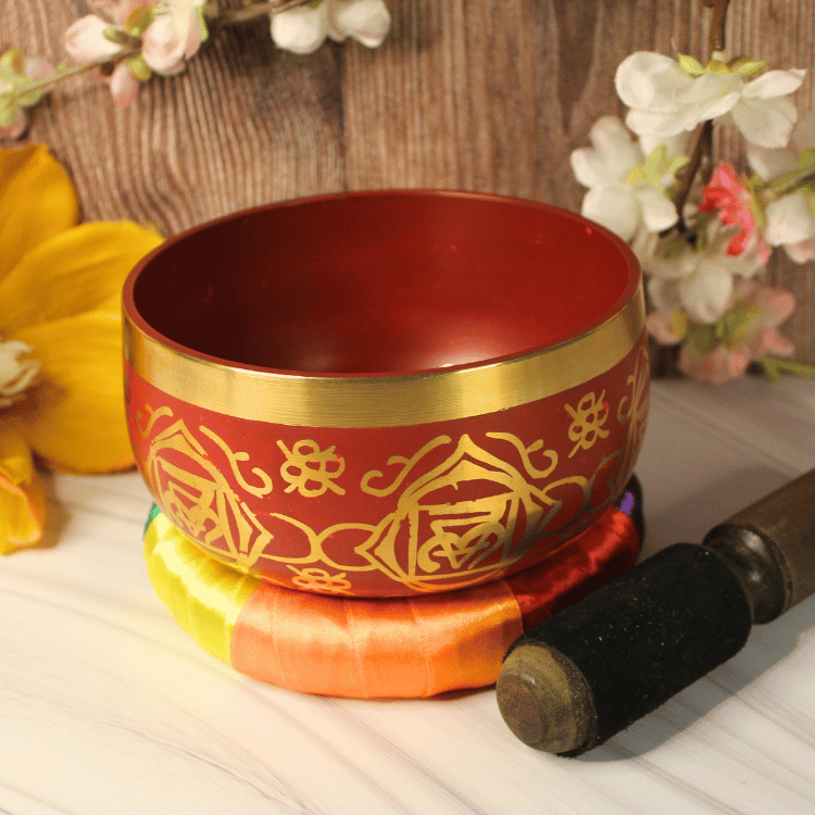 Root Chakra Singing Bowl Red - 5 inch
