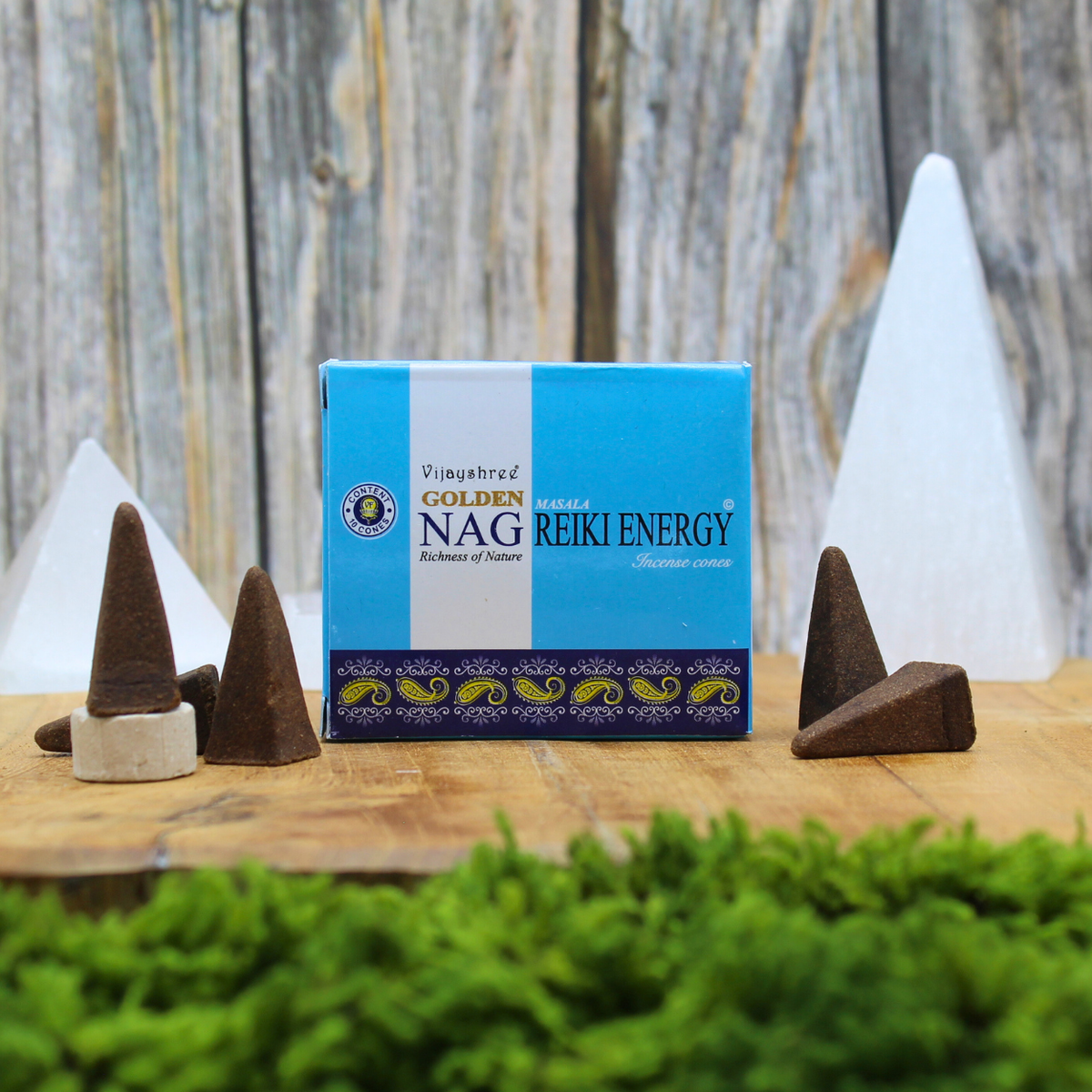 Golden Nag Reiki Energy Cones