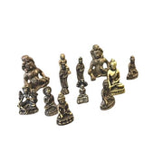 Brass Mini Buddhism Statue Mix - (12 pcs)