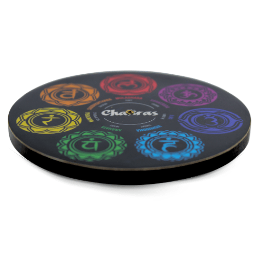 Mango Wood Incense Holder 7 Chakras 10cm
