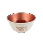 Ivory Triple Moon & Star Smudging Bowl
