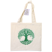Cotton Tote Bag - Green Tree of Life 4 pcs